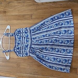 Loft dress blue floral size 2